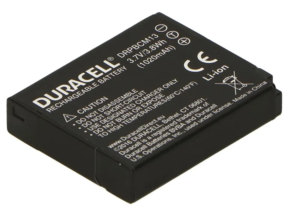 DURACELL Baterie - Baterie do fotoaparátu nahrazuje Panasonic DMW-BCM13 3,7V 10