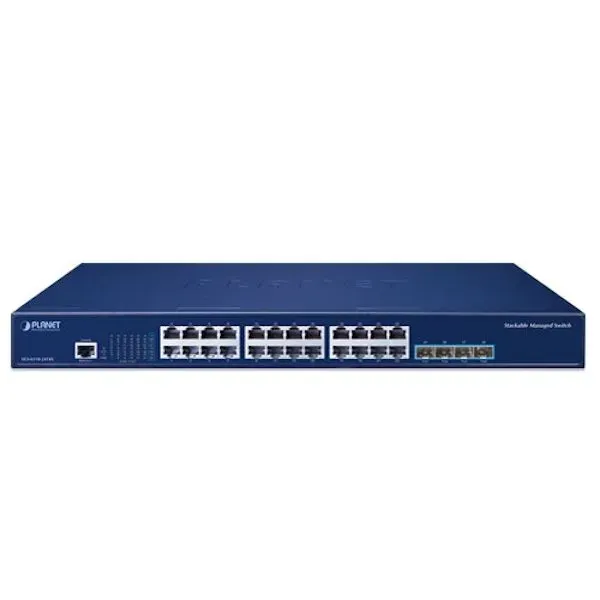 Planet SGS-6310-24T4X L3 switch, 24x1Gb, 4x10Gb SFP+, HW/IP stack, VSF/Cluster
