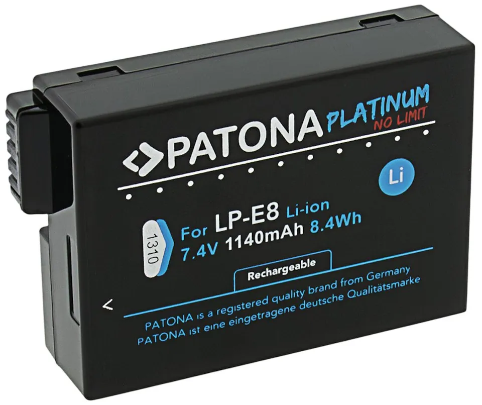 PATONA baterie pro foto Canon LP-E8/LP-E8+ 1140mAh Li-Ion PLATINUM