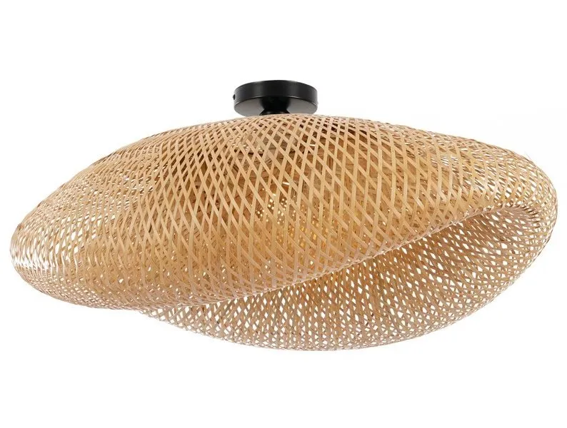 IMMAX BOHO HILO designové stropní svítidlo, D80cm, E27, bambus