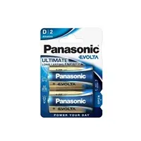 PANASONIC Alkalické baterie EVOLTA Platinum LR20EGE/2BP D 1,5V (Blistr 2ks)
