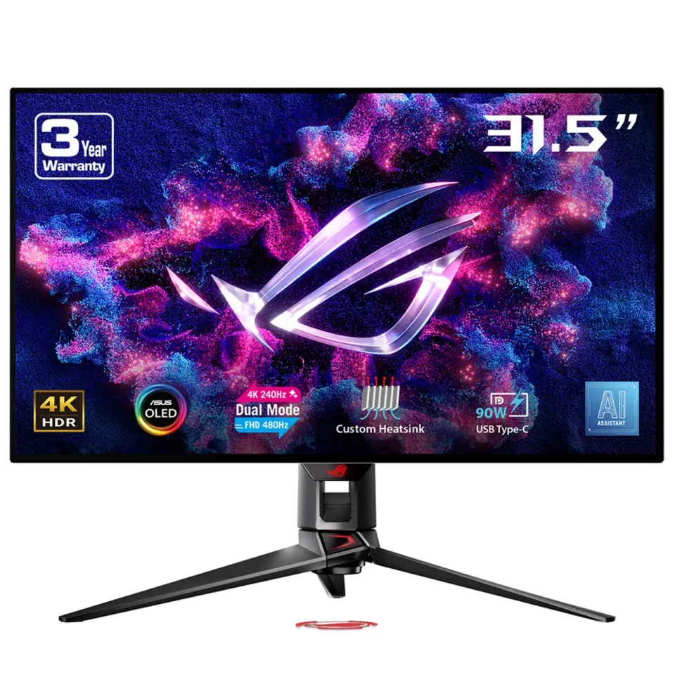 ASUS ROG/Swift PG32UCDP/31,5"/OLED/4K UHD/240Hz/0,03ms/Black/3R