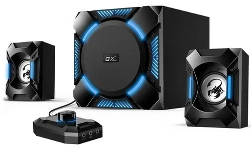 GENIUS repro SW-G2.1 1200 herní, 2.1, 36W, modré podsvícení, černé gaming