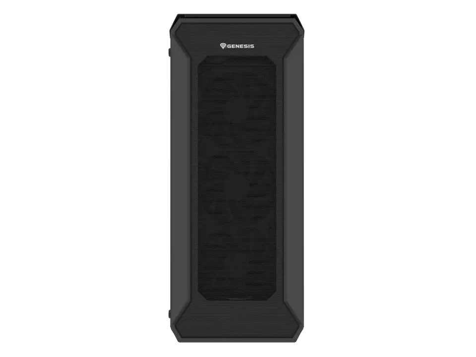 Počítačová skříň Genesis IRID 505F/Midi Tower/Transpar./Černá