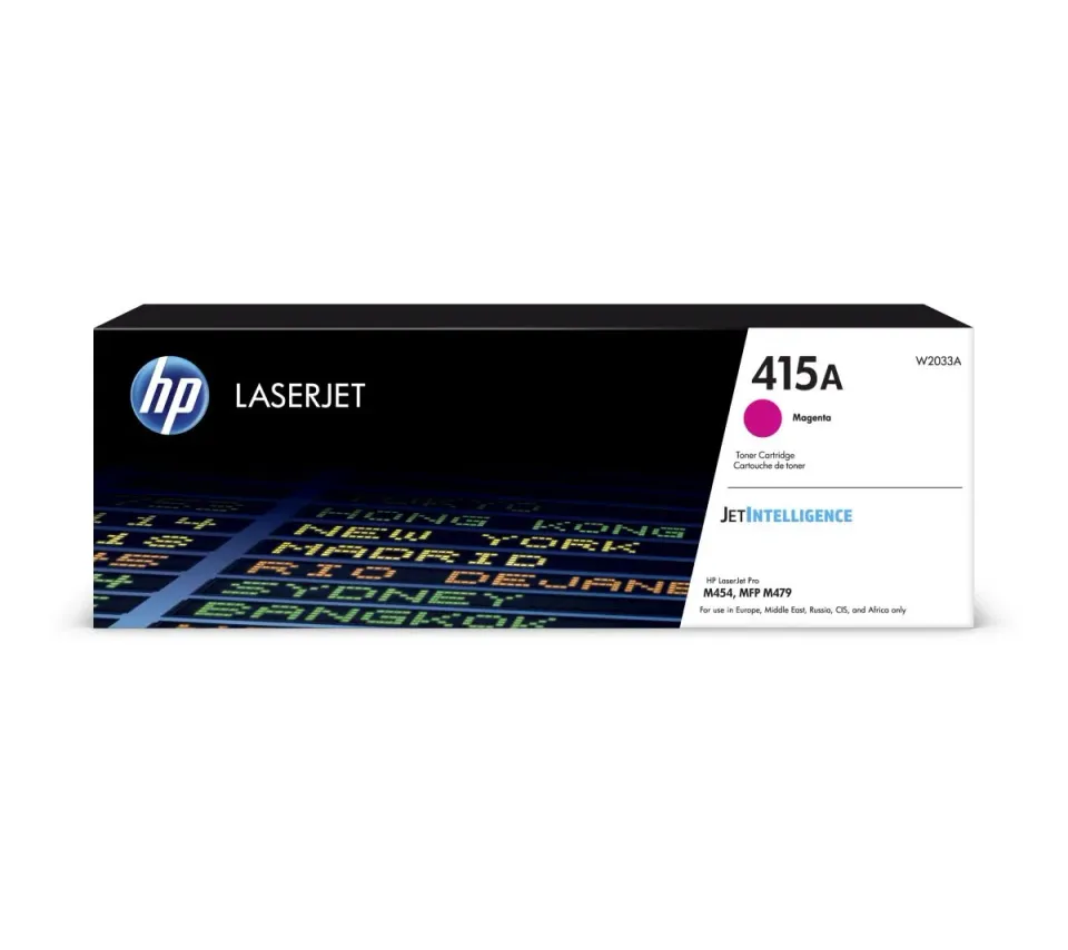 HP W2033A originální toner purpurový č.415A malý cca 2100 str. (magenta, pro HP CLJ M454, M479, Jetintelligence )