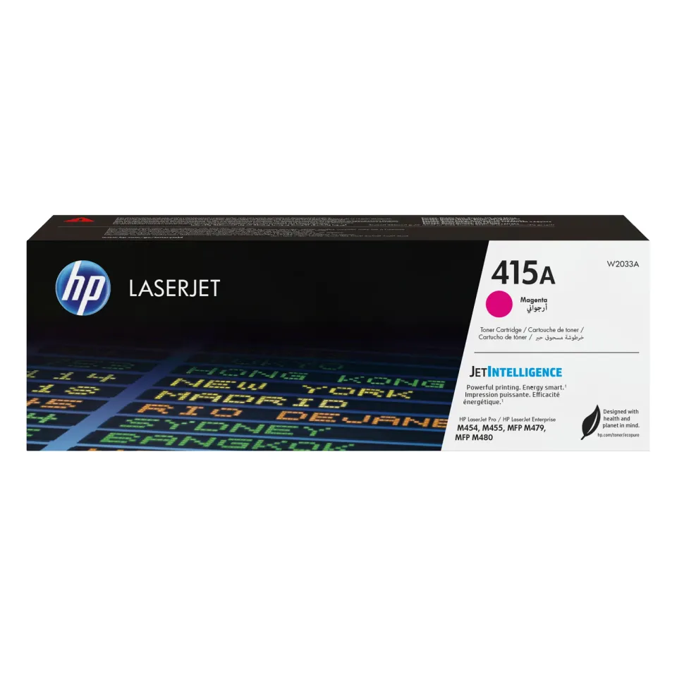 HP W2033A originální toner purpurový č.415A malý cca 2100 str. (magenta, pro HP CLJ M454, M479, Jetintelligence )