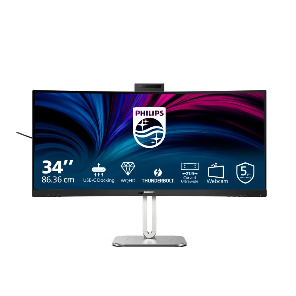 Philips LCD 34B2U6603CH 34" zakř. VA/3440x1440@120Hz/4ms/500cd/2xHDMI/DP/6xUSB/U