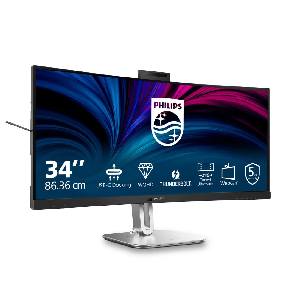 Philips LCD 34B2U6603CH 34" zakř. VA/3440x1440@120Hz/4ms/500cd/2xHDMI/DP/6xUSB/U