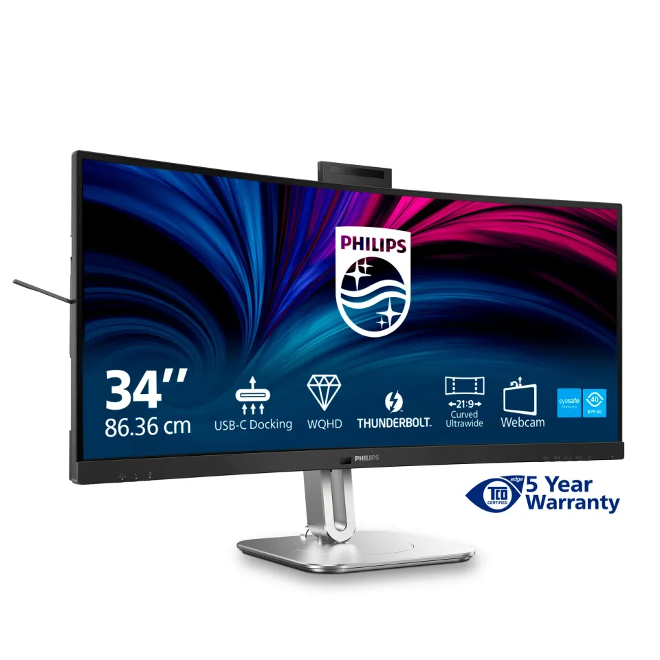 Philips LCD 34B2U6603CH 34" zakř. VA/3440x1440@120Hz/4ms/500cd/2xHDMI/DP/6xUSB/U