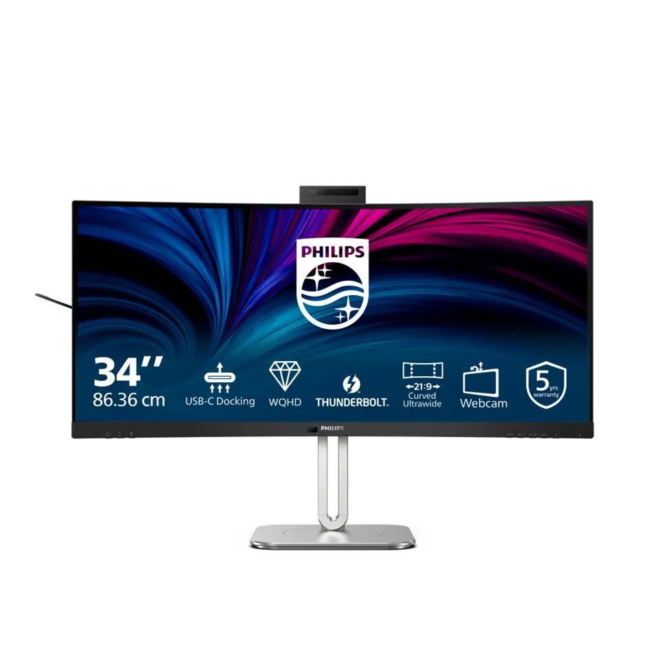 Philips LCD 34B2U6603CH 34" zakř. VA/3440x1440@120Hz/4ms/500cd/2xHDMI/DP/6xUSB/U