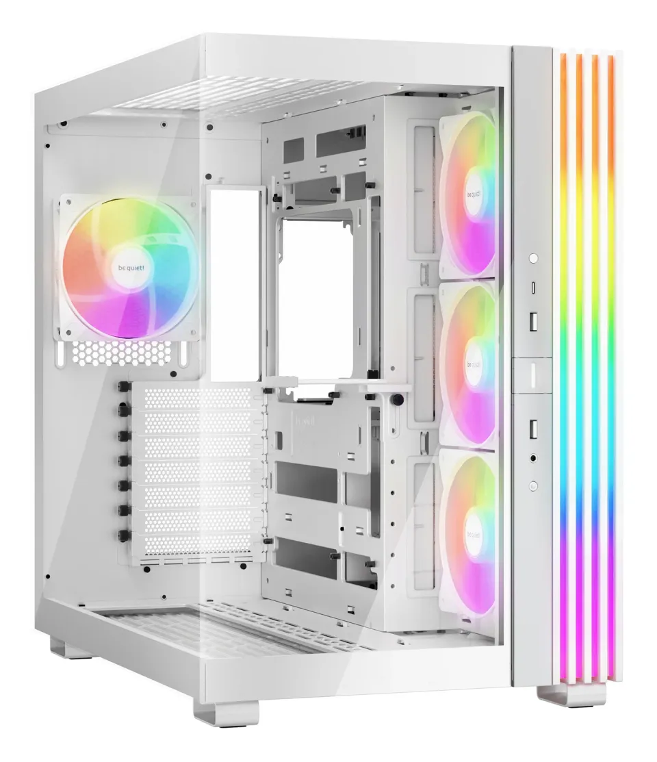 Be quiet! skříň LIGHT BASE 600LX / ATX / 4x120mm ARGB fan / 2xUSB 3.0 / USB-C / panoramatická / bílá