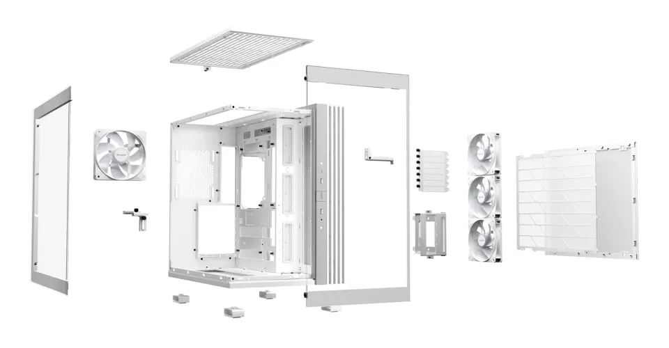 Be quiet! skříň LIGHT BASE 600LX / ATX / 4x120mm ARGB fan / 2xUSB 3.0 / USB-C / panoramatická / bílá