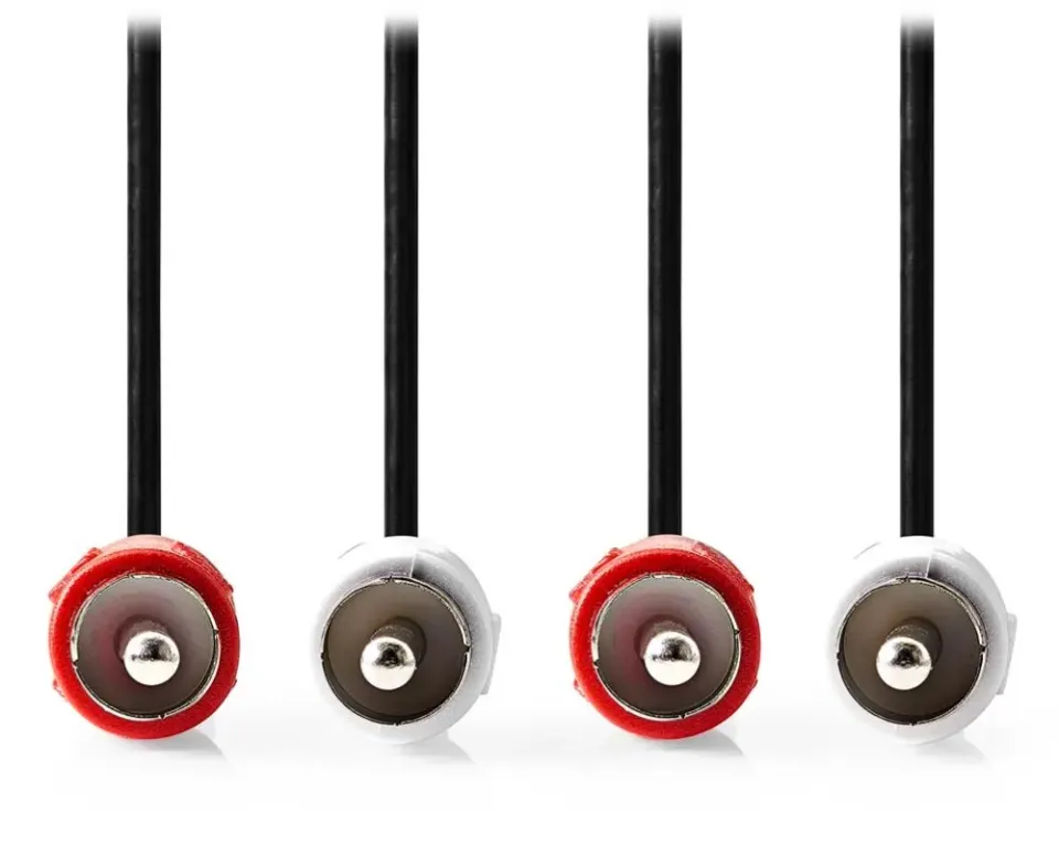 Nedis CAGL24200BK10 - Stereo Audio Kabel | 2x RCA Zástrčka - 2x RCA Zástrčka | 1