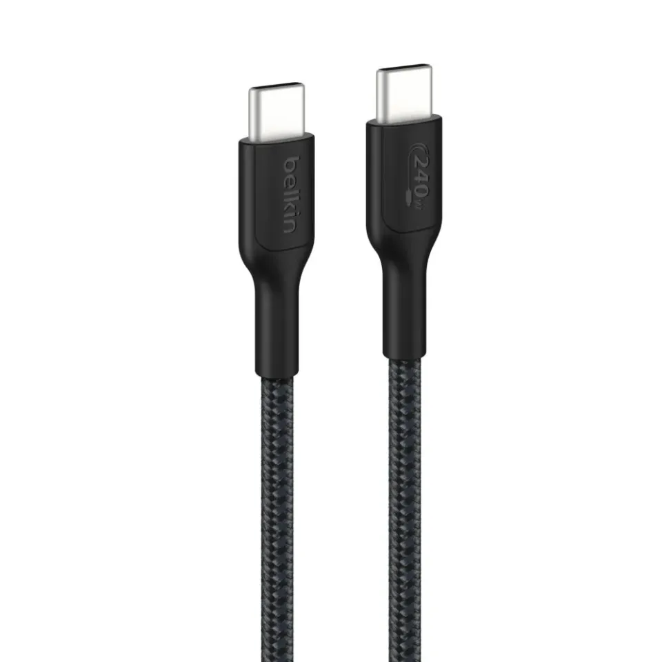 Belkin BOOST CHARGE PRO USB-C/USB-C kabel 240W, 3m, černý - odolný