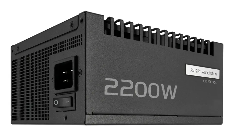 ASUS zdroj Pro WS 2200W Platinum, 140mm, Plně modulární, 80 Plus Platinum, ATX 3.1