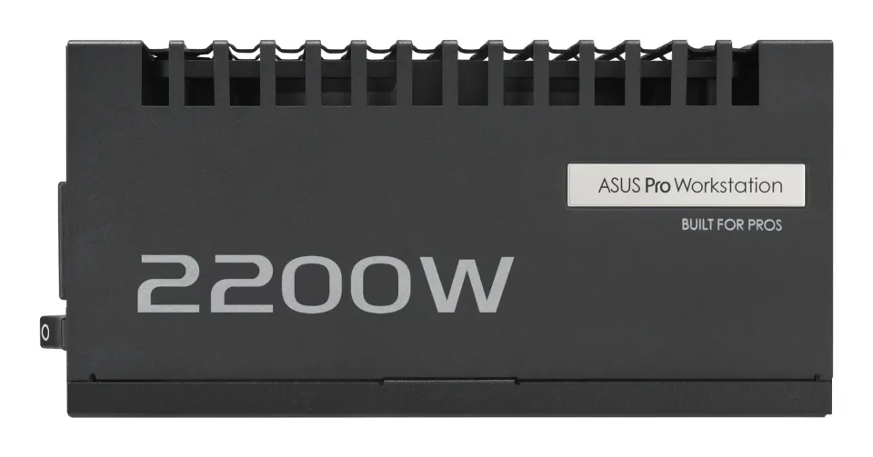 ASUS zdroj Pro WS 2200W Platinum, 140mm, Plně modulární, 80 Plus Platinum, ATX 3.1