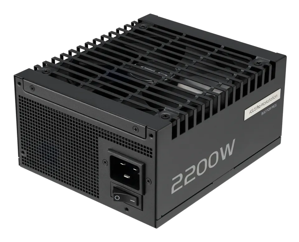 ASUS zdroj Pro WS 2200W Platinum, 140mm, Plně modulární, 80 Plus Platinum, ATX 3.1