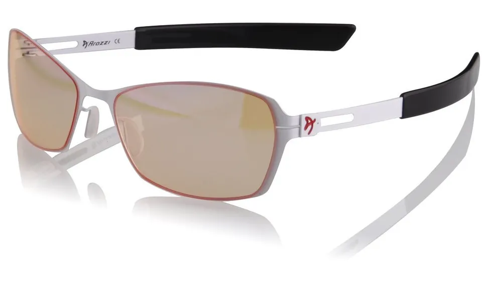 AROZZI herní brýle VISIONE VX-500 White/ bíločerné obroučky/ jantarová skla