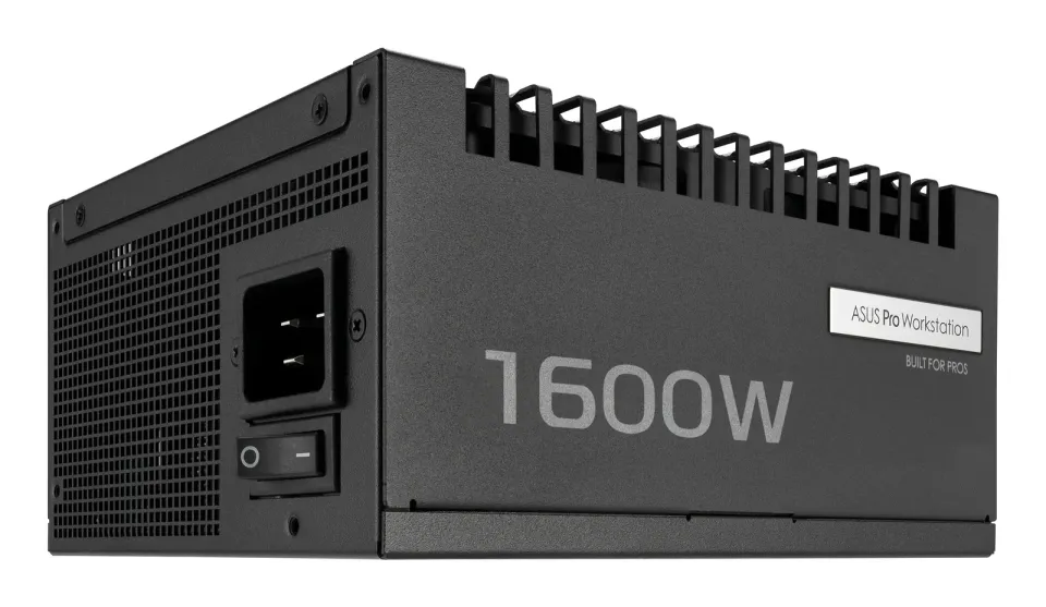 ASUS zdroj Pro WS 1600W Platinum, 140mm, Plně modulární, 80 Plus Platinum, ATX 3.1
