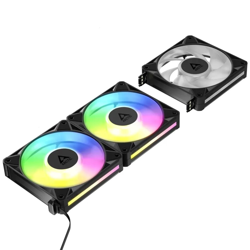 ARCTIC BioniX P12 A-RGB value pack (3ks) ventilátor - 120mm, black