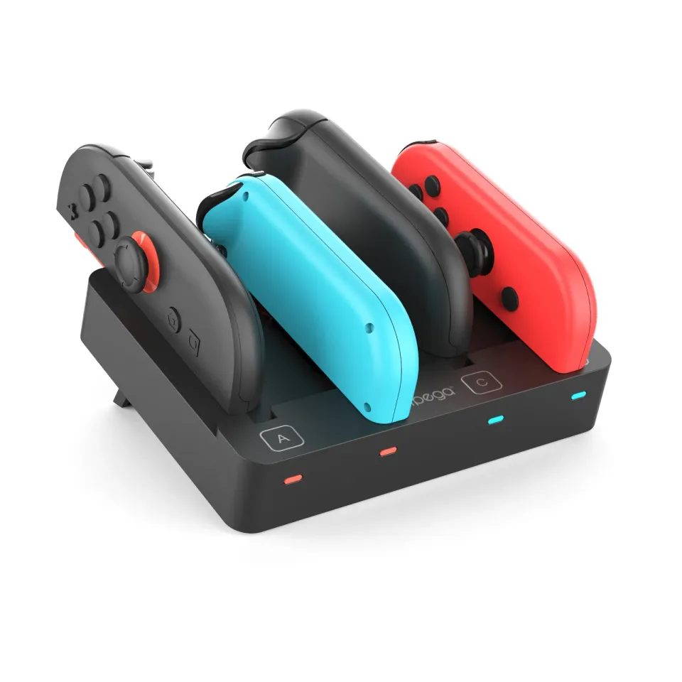 iPega SW2081 Nabíjecí Stanice pro JoyCon Ovladače Nintendo Switch 1/2 Black