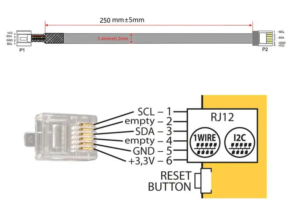 TINYCONTROL teplotní a vlhkostní čidlo ASAIR (AM2301B) pro LAN ovladač LK3 a LK4