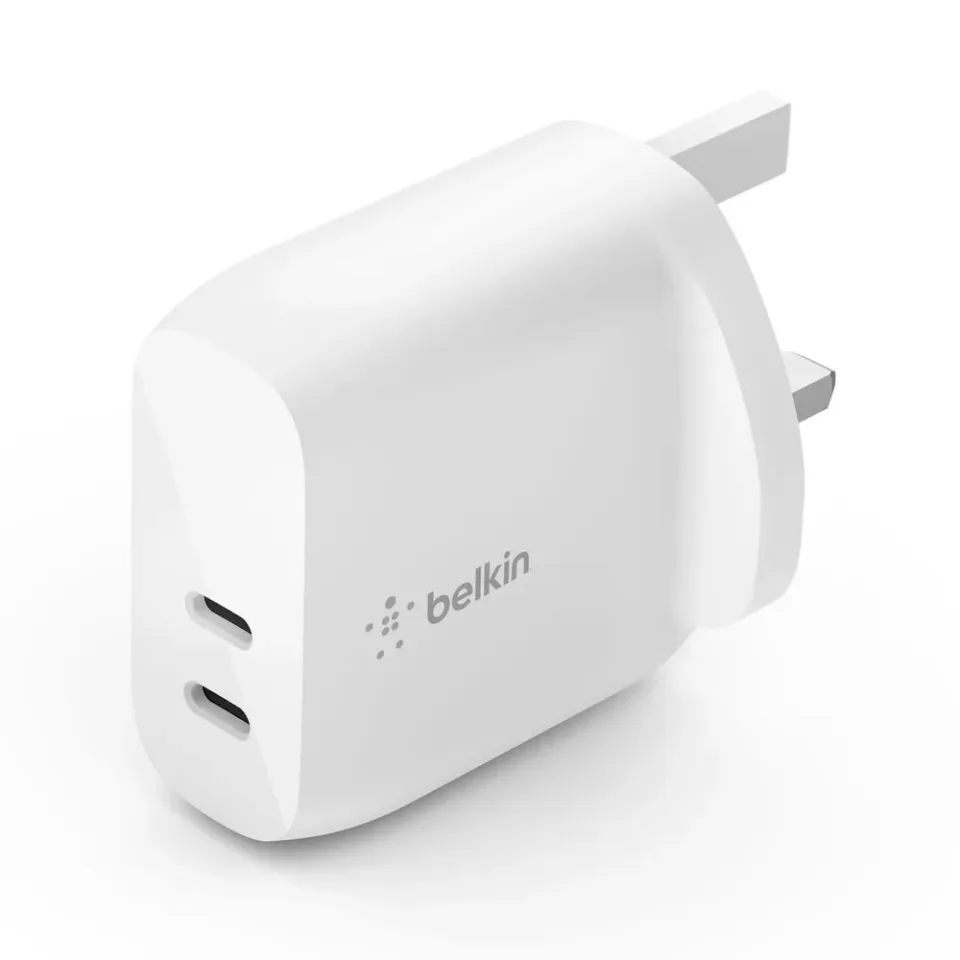 Belkin BOOST CHARGE Duální 40W USB-C Power Delivery nástěnná nabíječka, bílá