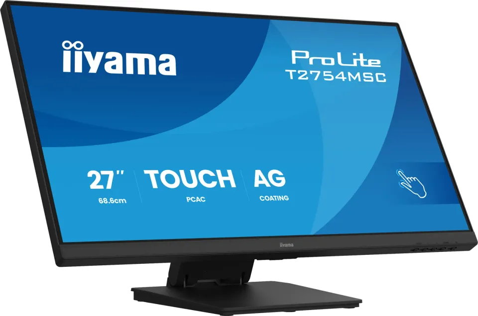 27" iiyama T2754MSC-B2AG: IPS,FHD,AG,10P,HDMI,repr