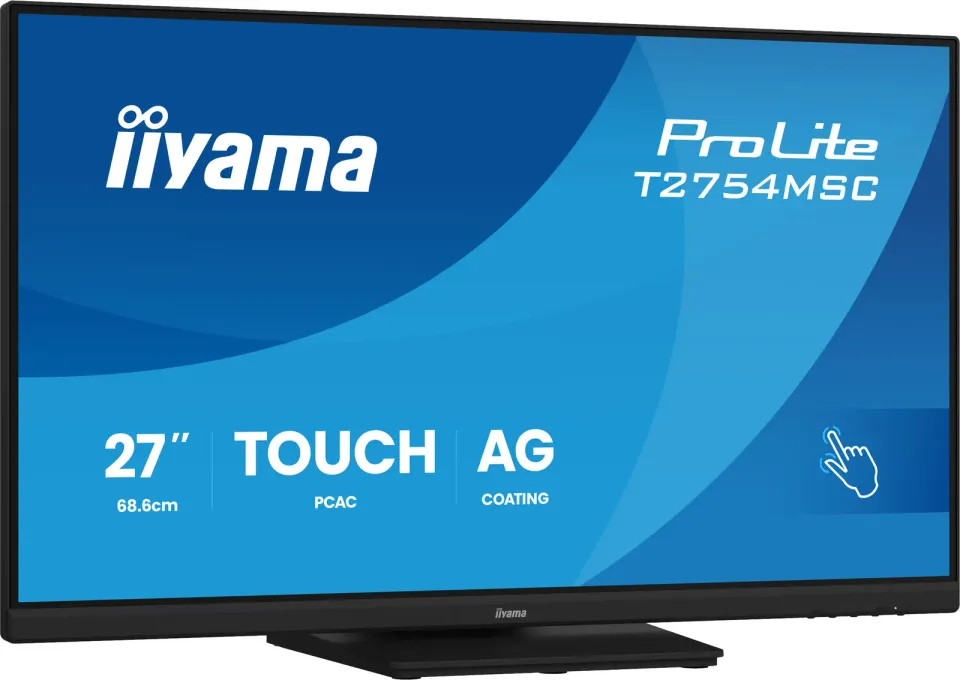 27" iiyama T2754MSC-B2AG: IPS,FHD,AG,10P,HDMI,repr