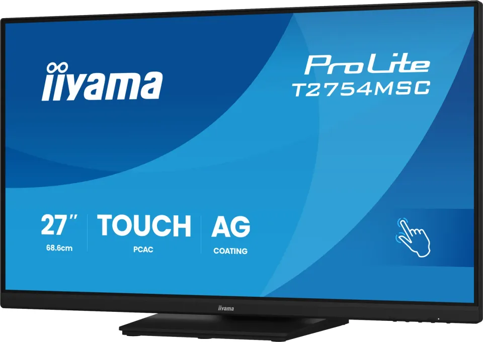 27" iiyama T2754MSC-B2AG: IPS,FHD,AG,10P,HDMI,repr