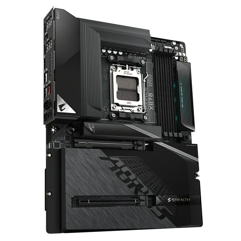 GIGABYTE MB Sc AM5 X870 AORUS STEALTH, AMD X870, 4xDDR5, 1xHDMI, 2xUSB4, WiFi