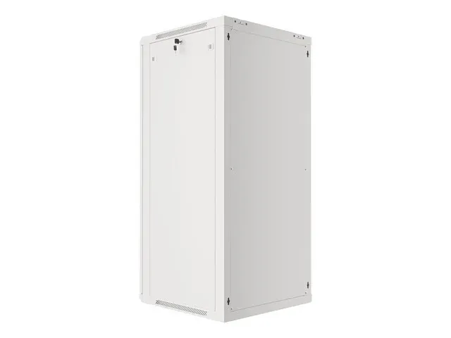 LANBERG RACKOVÁ SKŘÍŇ 19" NÁSTĚNNÁ 27U/600X600 (FLAT PACK) S PROSKLENÝMI DVEŘMI ŠEDÁ V2