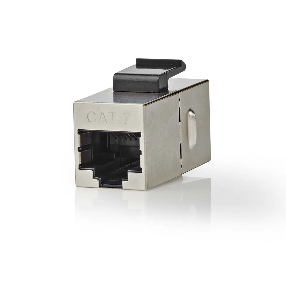 Nedis CCGB89015ME - Síťová spojka CAT6a / CAT7 | Stíněné | RJ45 Zásuvka | RJ45 Z