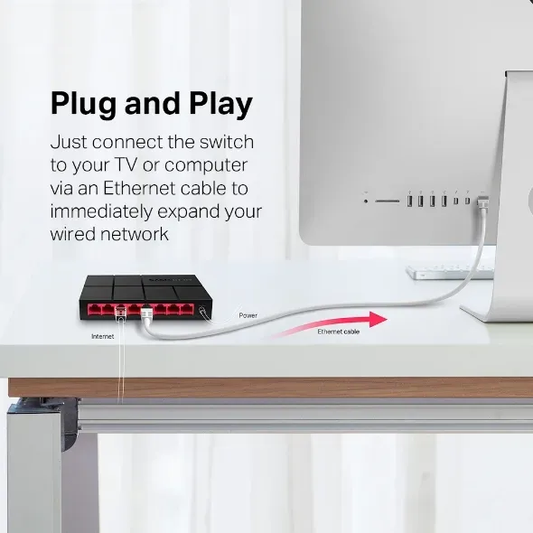 MERCUSYS switch MS108G (8xGbE, fanless)