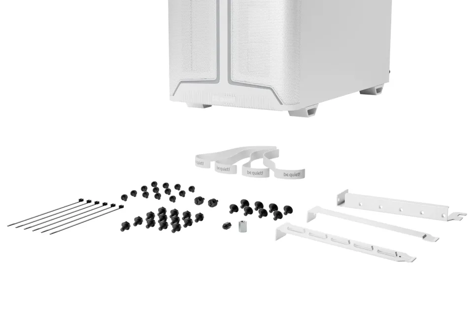 Be quiet! skříň PURE BASE 501DX / ATX / 3x140mm PWM fan / ARGB LED pásek / USB3.2 / temperované sklo / bílá
