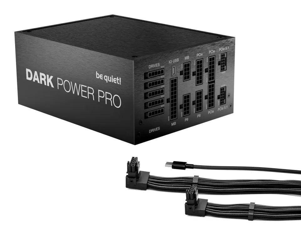 Be quiet! / zdroj DARK POWER PRO 14 IO 1300W / ATX3.1 / activePFC / 135mm fan / IO ekosystém / 80+ Titanium / modulární