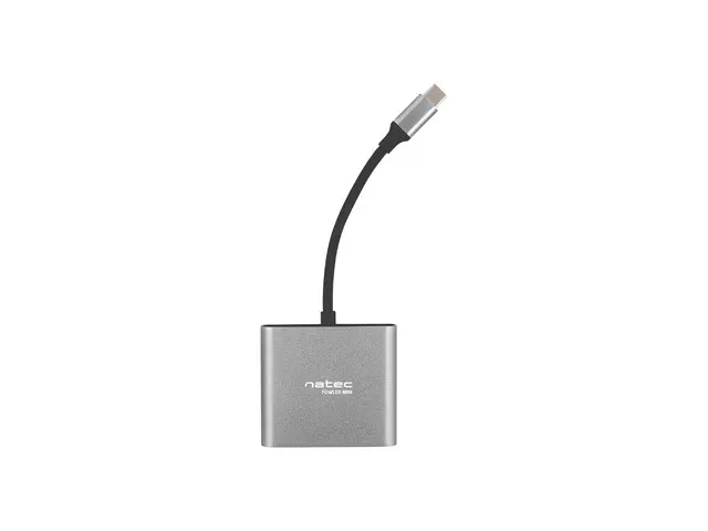 Natec multiport adaptér Fowler MINI USB-C PD, USB 3.0, HDMI 4K