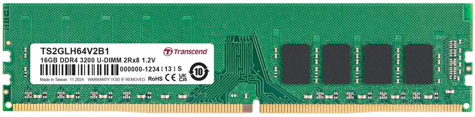 Transcend paměť 16GB DDR4 3200 U-DIMM 2Rx8 1.2V