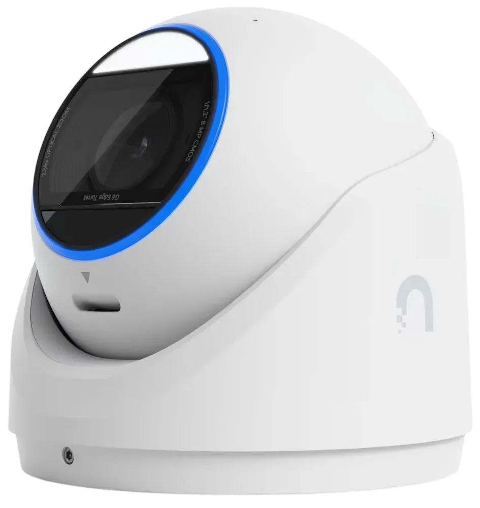 Ubiquiti UniFi G6 Edge Turret - kamera, 8Mpx rozlišení, IR LED, AI detekce, IP66, IK04, 2.36x zoom, MicroSD, PoE+, bílá