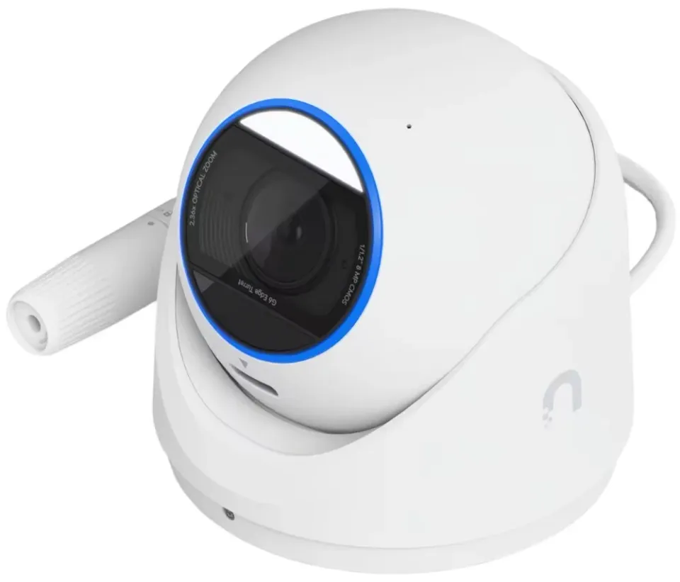 Ubiquiti UniFi G6 Edge Turret - kamera, 8Mpx rozlišení, IR LED, AI detekce, IP66, IK04, 2.36x zoom, MicroSD, PoE+, bílá