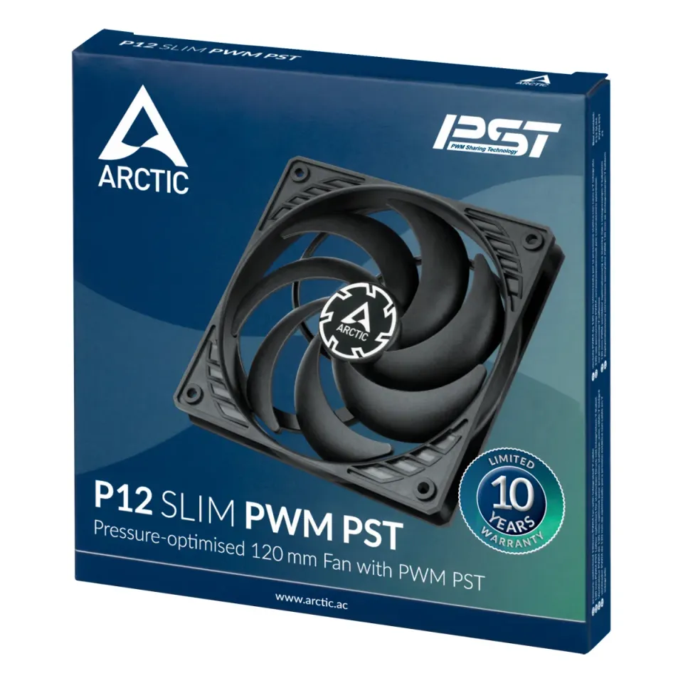 ARCTIC P12 SLIM PWM PST ventilátor - 120mm