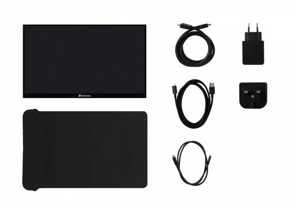 Verbatim PMT-15 Portable Touchscreen Monitor 15.6" Full HD 1080p Metal Housing Přenosný dotykový monitor