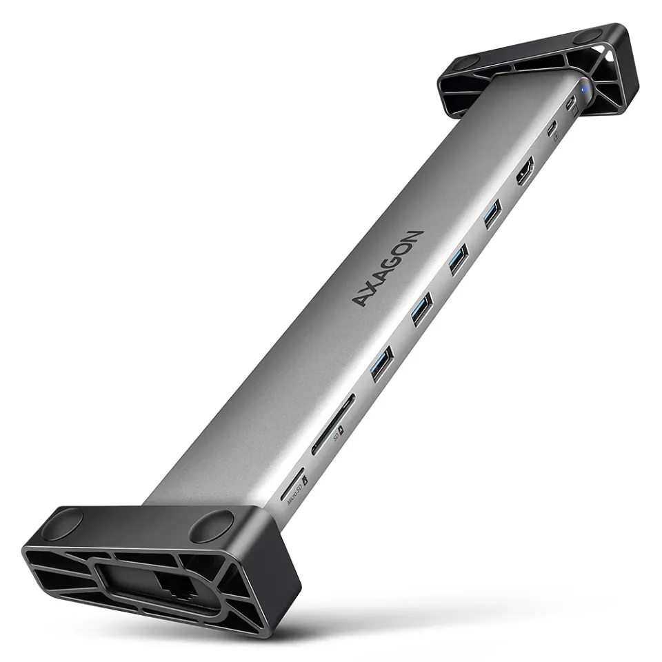 AXAGON HMC-10HLS, USB 5Gbps hub, 4x USB-A, USB-C, HDMI 4k/60Hz, PD 100W, kabel U