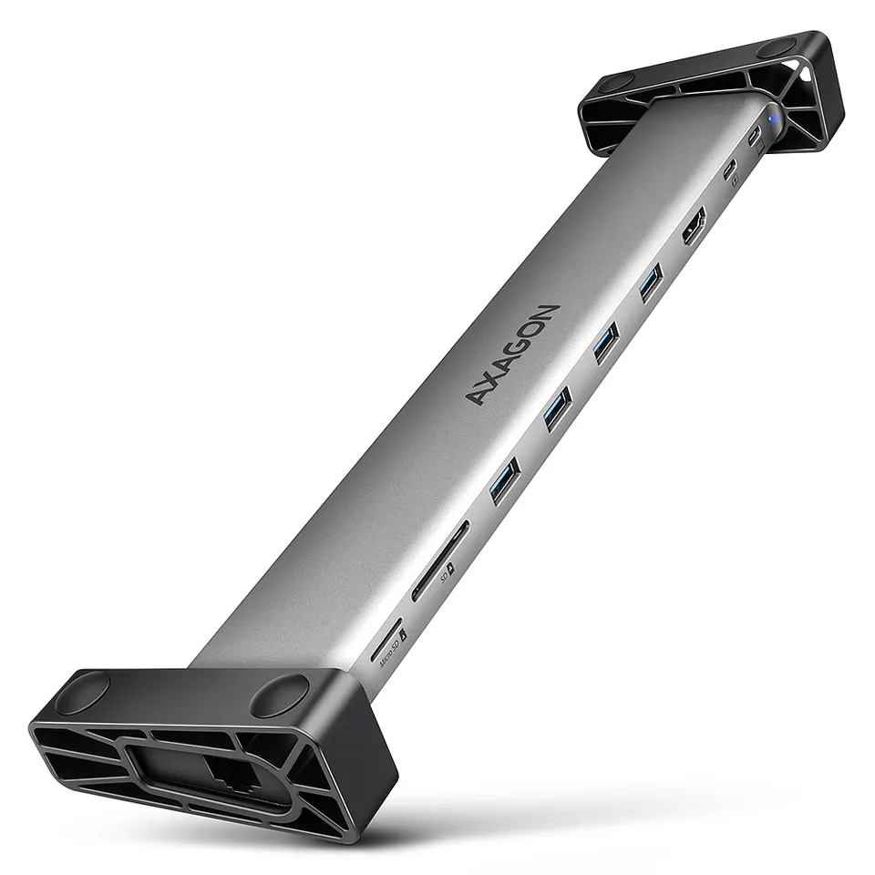 AXAGON HMC-10HLS, USB 5Gbps hub, 4x USB-A, USB-C, HDMI 4k/60Hz, PD 100W, kabel U