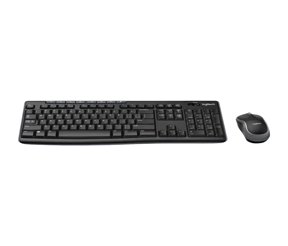 LOGITECH bezdrátový set Wireless Desktop MK270, klávesnice + myš, CZ , USB, černá