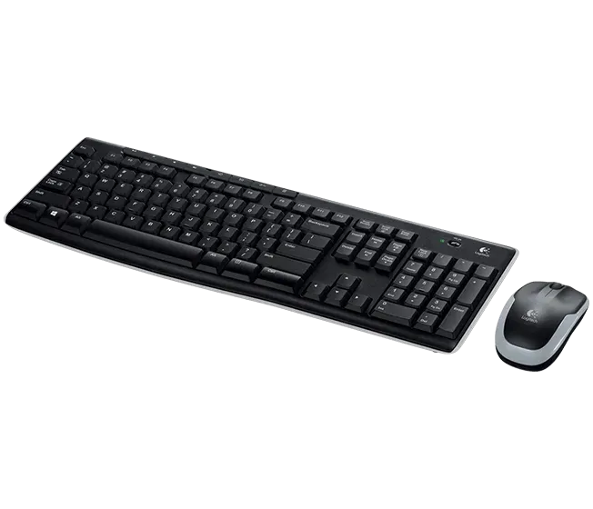 LOGITECH bezdrátový set Wireless Desktop MK270, klávesnice + myš, CZ , USB, černá