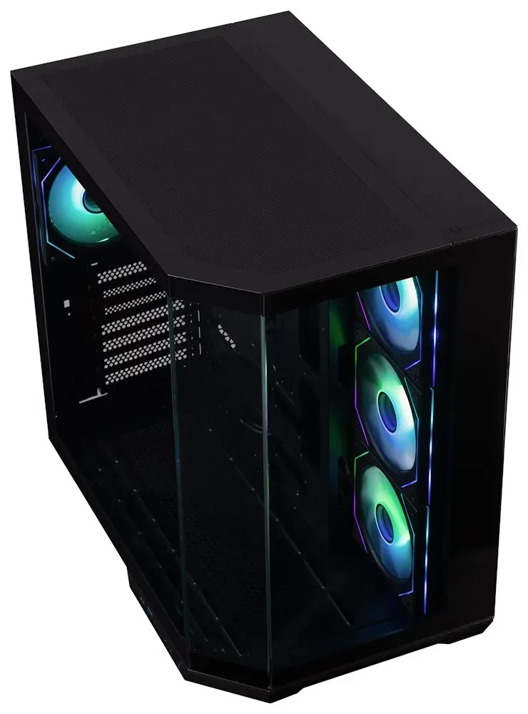 BitFenix skříň T10 Negro / ATX / 4x 120mm ARGB fan + controller / USB 3.0 / USB-C / panoramatická / černá