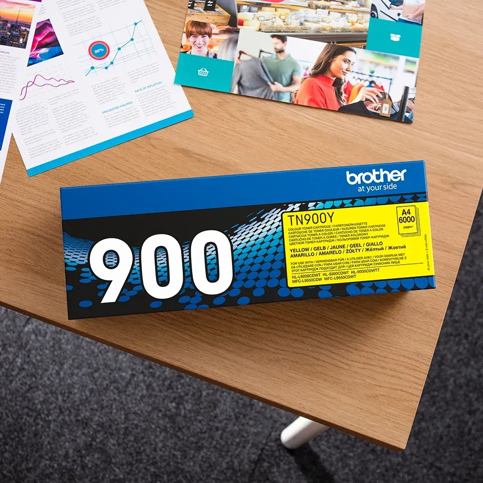 Brother - TN-900Y, toner yellow, 6 000 str.