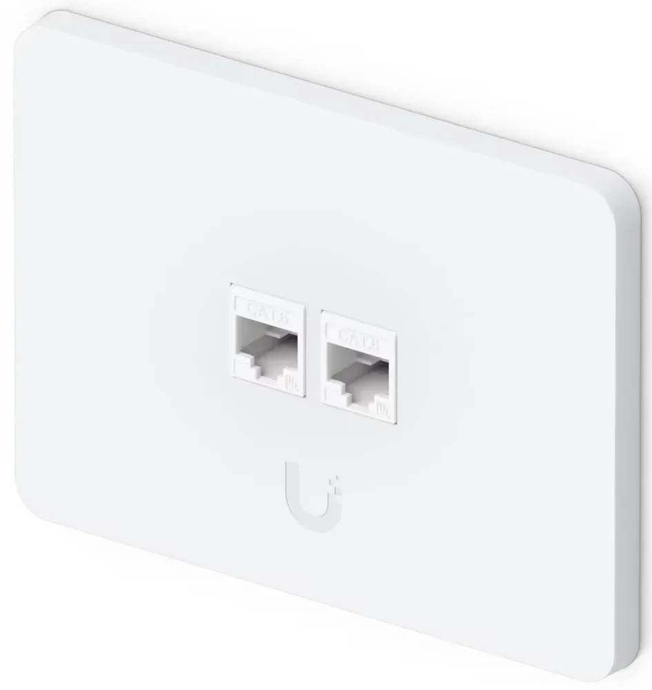 Ubiquiti Universal Paintable 2-Port Keystone Wall Plate Horizontal - Krytka pro keystone zásuvky, 2port, sada 4ks