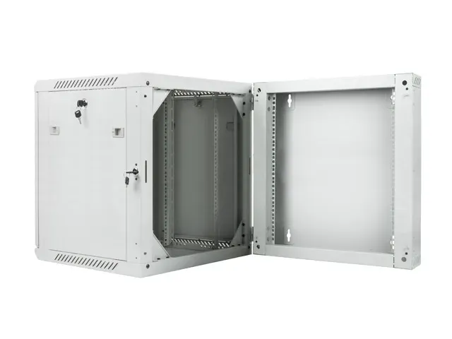 LANBERG RACKOVÁ SKŘÍŇ 19" DVOUDÍLNÁ NÁSTĚNNÁ 12U/600X600 (FLAT PACK) ŠEDÁ